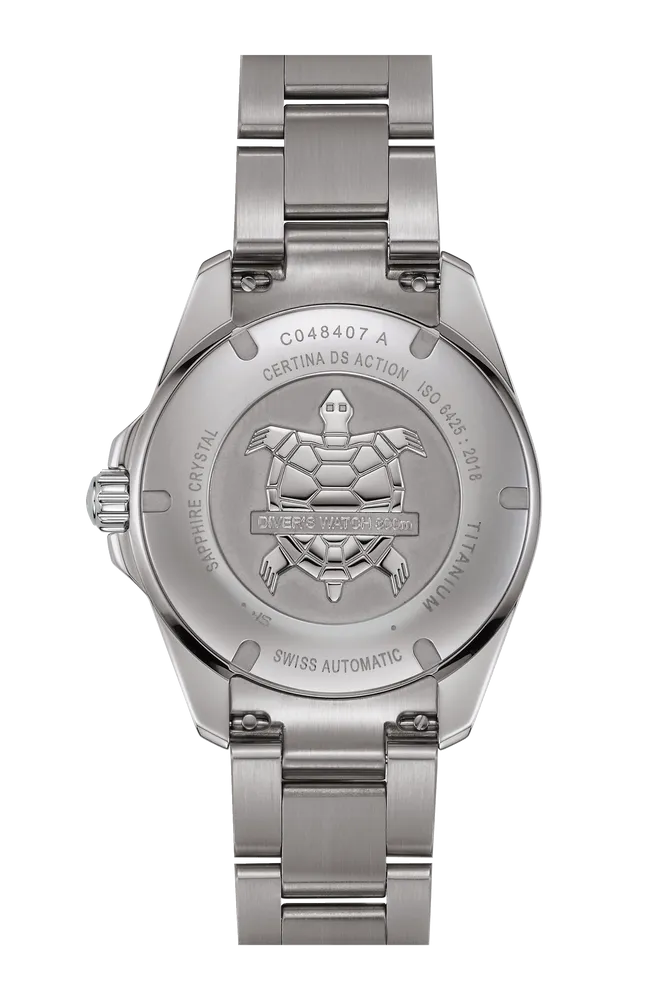 Certina DS Action Diver 40.5mm Powermatic 80 Otomatik Mavi C0484074404100 detay görseli 2