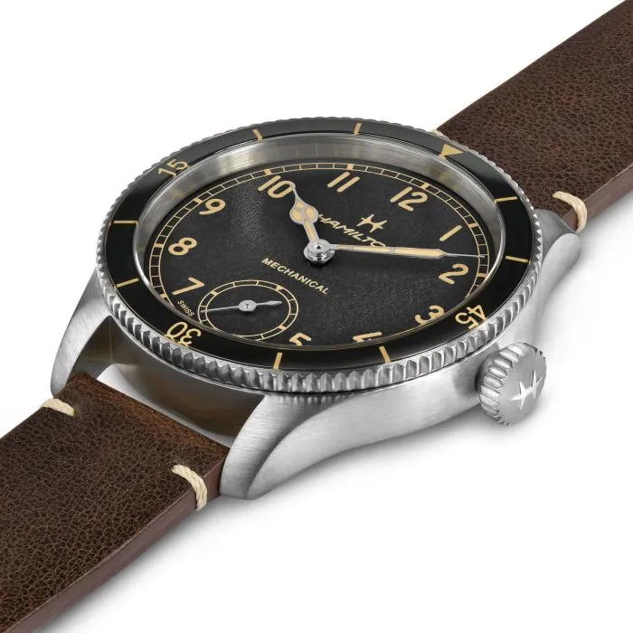 Hamilton Khaki Aviation Pilot Pioneer Mechanical Siyah H76719530 detay görseli 1