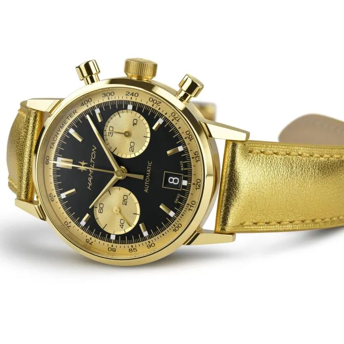 Hamilton American Classic Intra-Matic Auto Chrono Otomatik Siyah H38436830 detay görseli 2