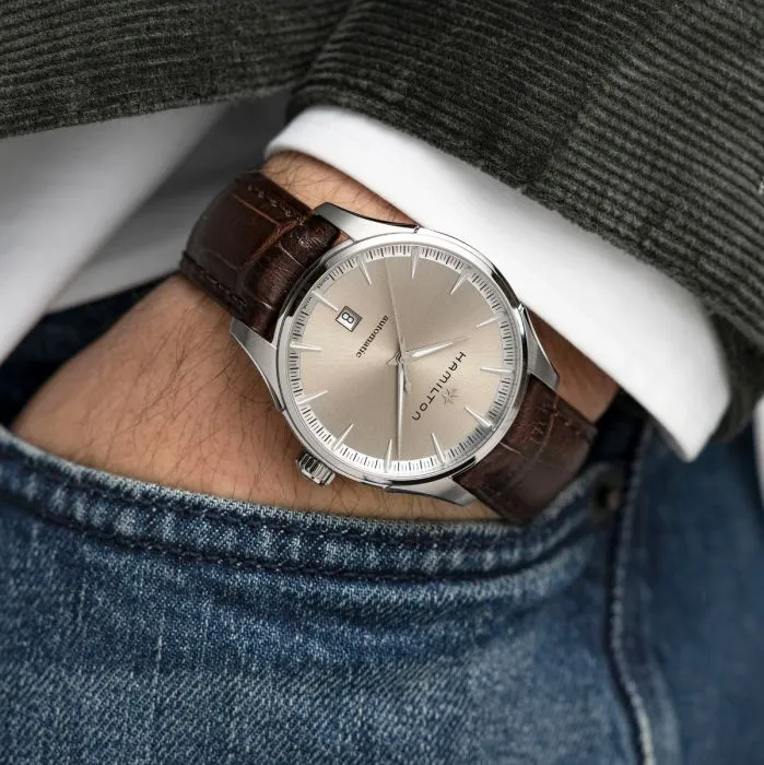 Hamilton Jazzmaster Auto Otomatik Bej H32475520 detay görseli 1