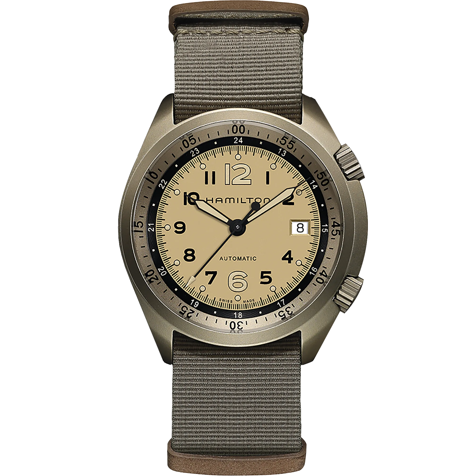 Hamilton Khaki Aviation Pilot Pioneer Aluminium Beige H80435895 detay görseli 1