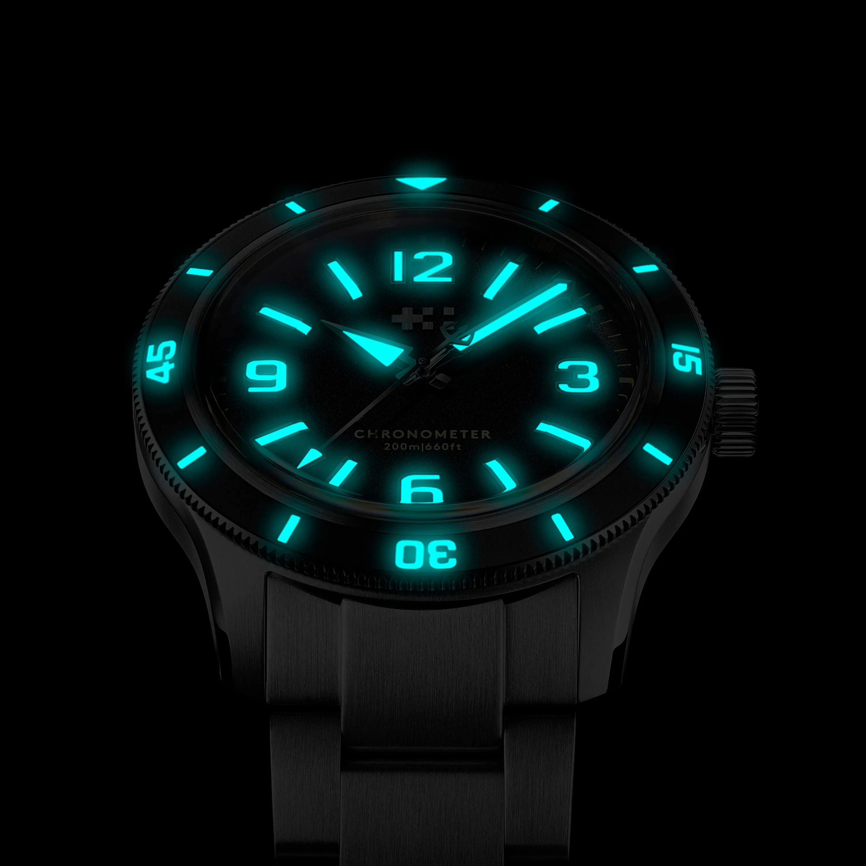 Christopher Ward C60 Trident Biscay Automatic Matte Black C6042C3H1S0KK0B0 detay görseli 5