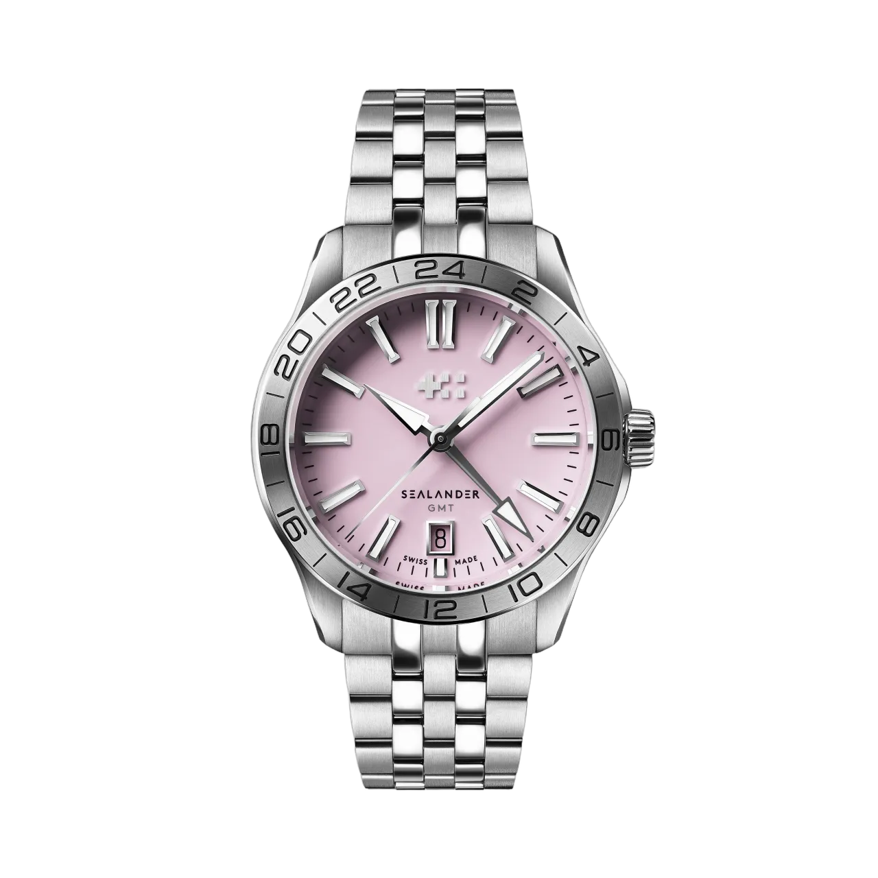 Christopher Ward C63 Sealander GMT Otomatik Pembe C6339AGM4S00P0B1