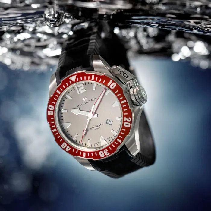Hamilton Khaki Navy Frogman Titanium Auto Grey H77805380 detay görseli 5