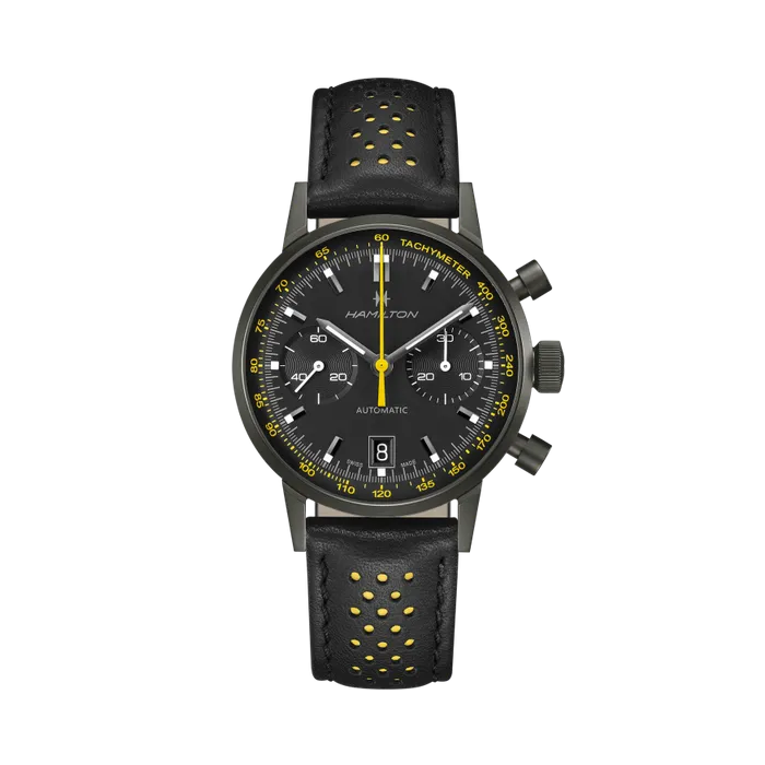 Hamilton American Classic Intra-Matic Autochrono Siyah H38446731