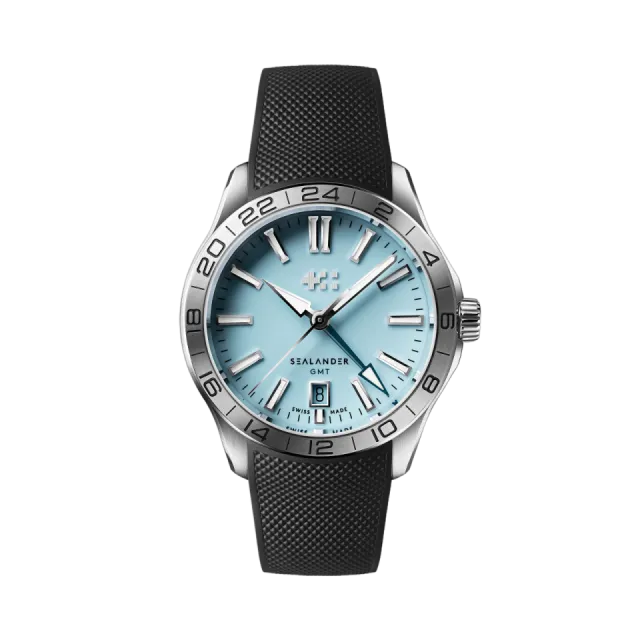 Christopher Ward C63 Sealander GMT Otomatik Sky Blue C6339AGM4S00B0RK Görsel 1