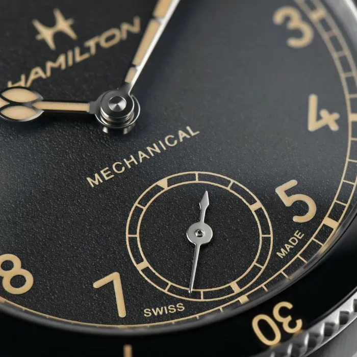 Hamilton Khaki Aviation Pilot Pioneer Mechanical Siyah H76719530 detay görseli 4