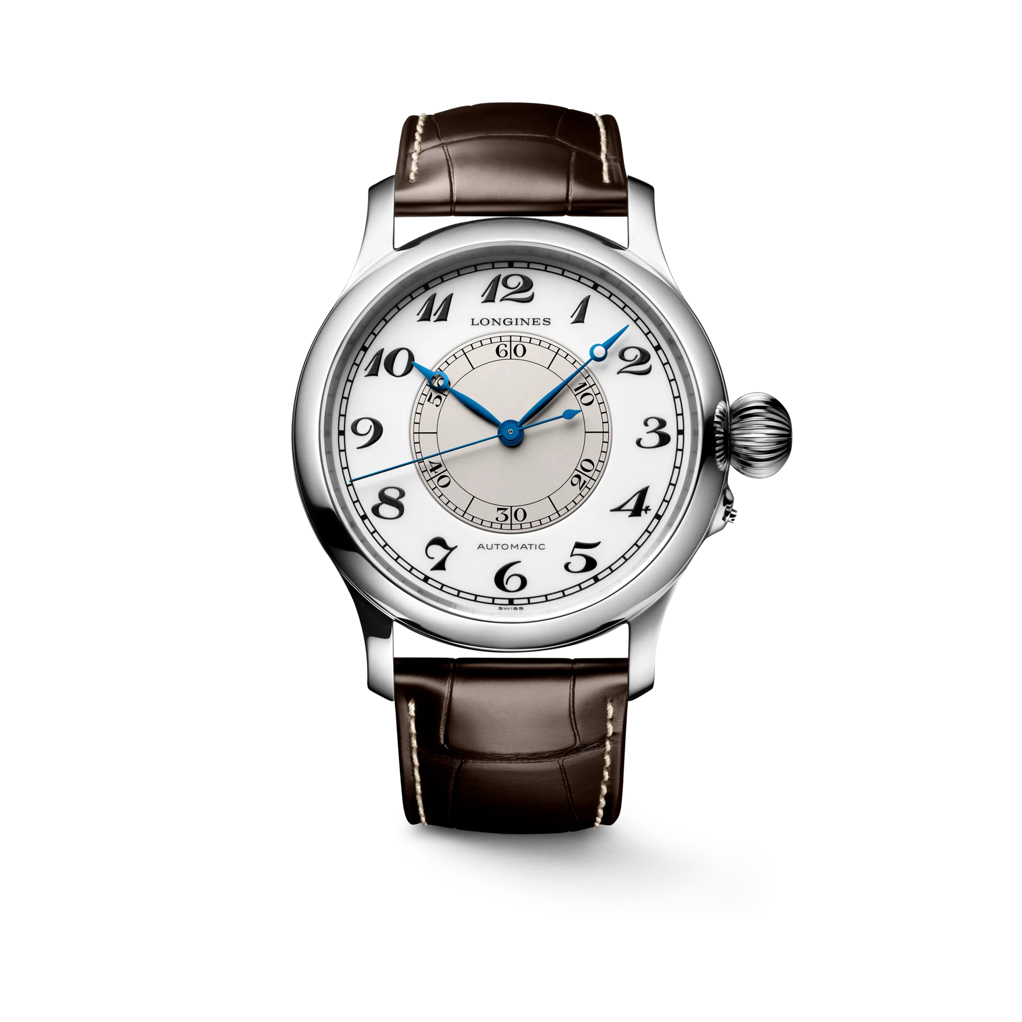 Longines Weems Second-Setting Watch Otomatik Beyaz L27134130