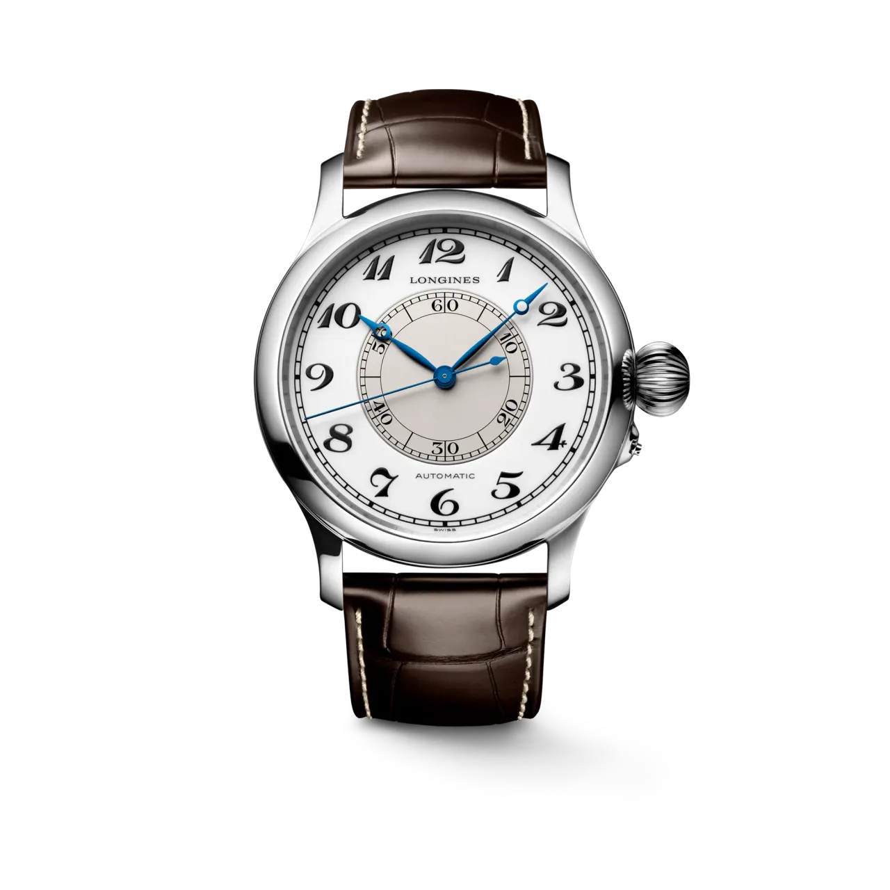 Longines Weems Second-Setting Watch Otomatik Beyaz L27134130