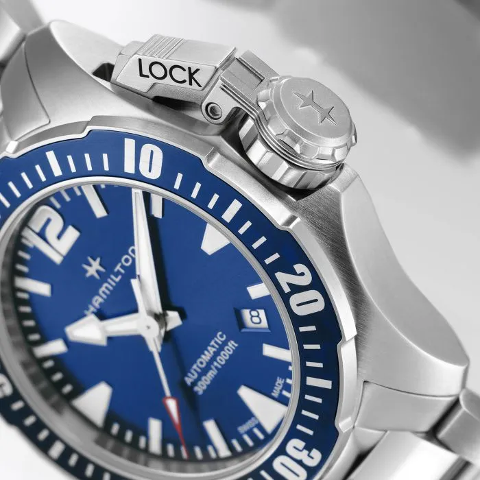 Hamilton Khaki Navy Frogman Auto Blue H77705145 detay görseli 2
