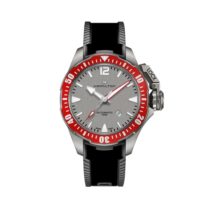 Hamilton Khaki Navy Frogman Titanium Auto Grey H77805380