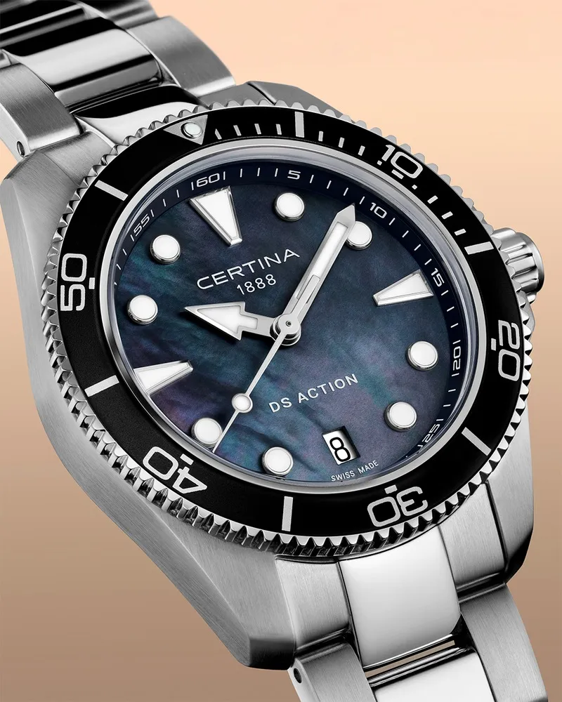 Certina DS Action 34.5mm Mother Of Pearl C0482101112100 detay görseli 5