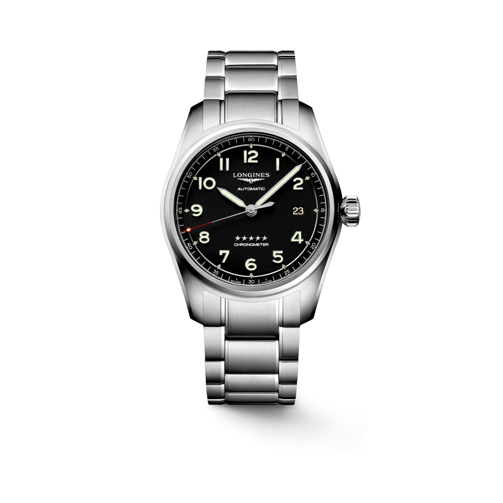 Longines Spirit Otomatik Siyah Mat L38104536
