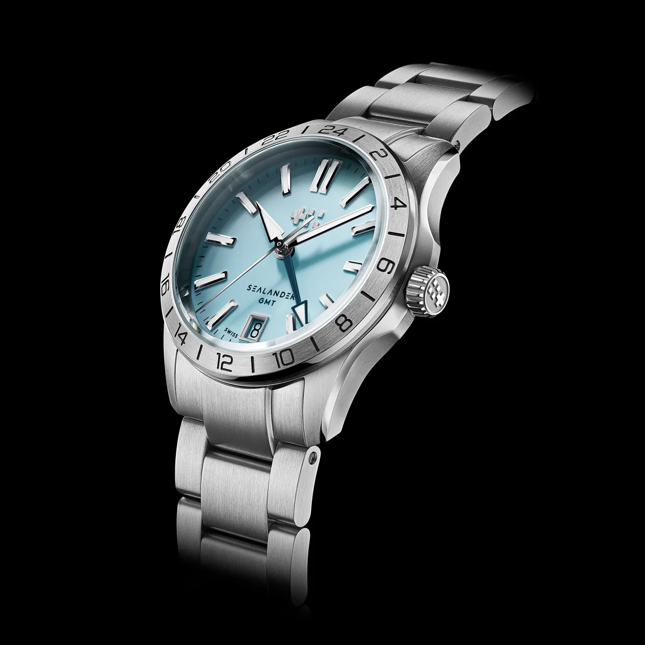 Christopher Ward C63 Sealander GMT Otomatik Sky Blue C6336AGM4S00B0VK detay görseli 5