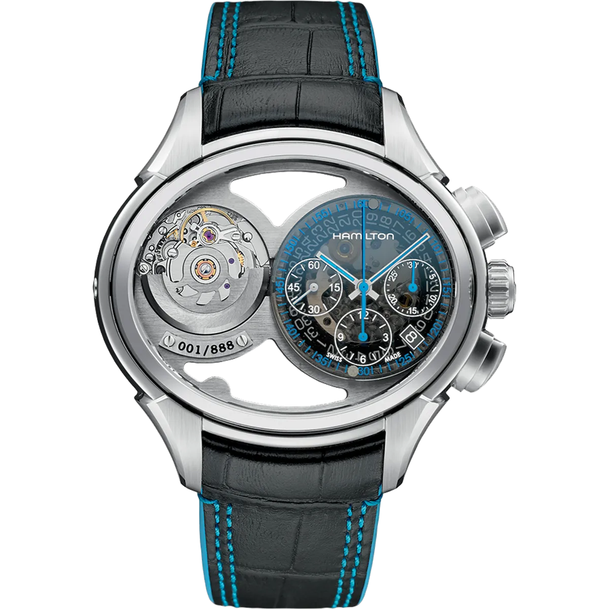 Hamilton Jazzmaster Face 2 Face Limited Edition Otomatik Gri H32856705 detay görseli 1
