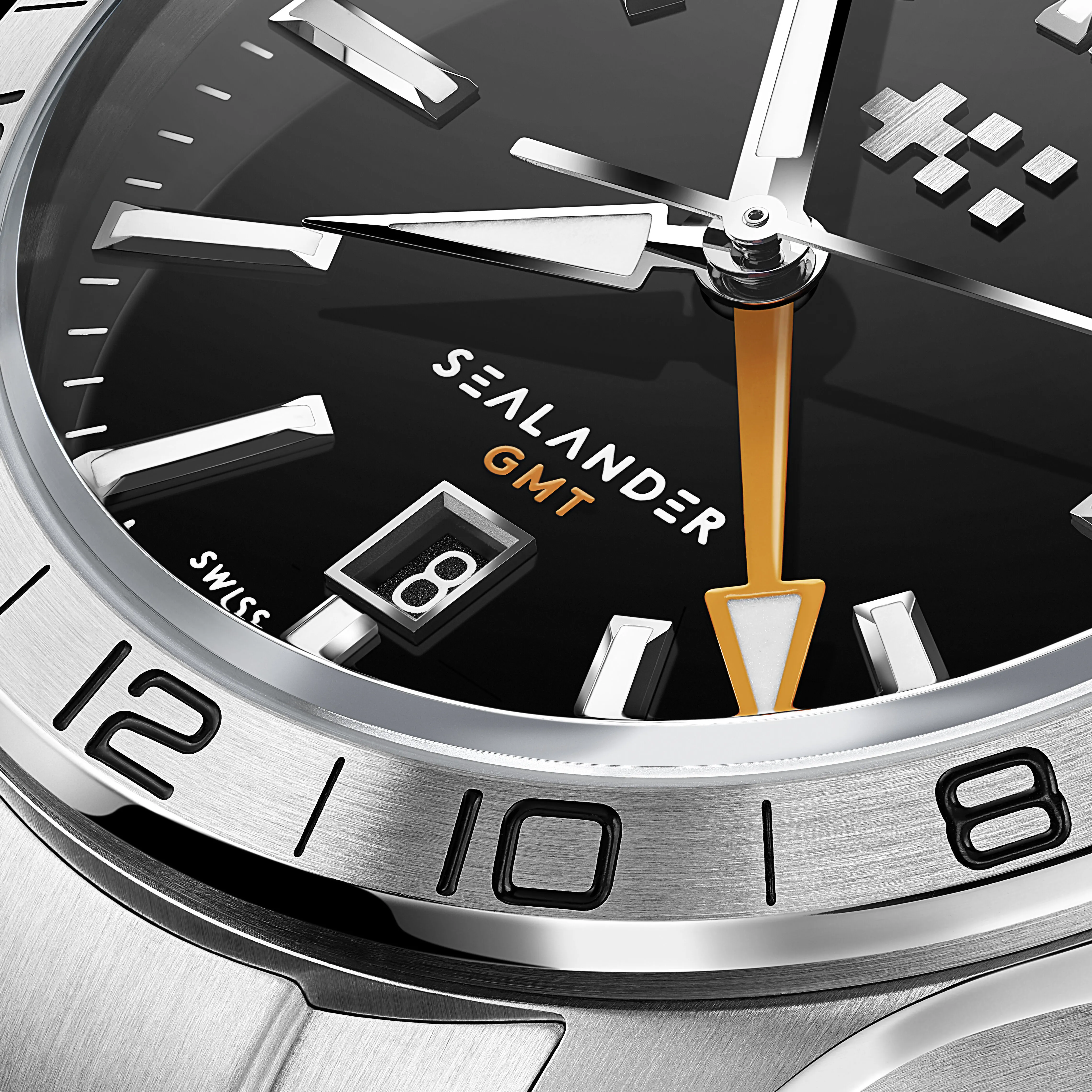 Christopher Ward C63 Sealander GMT Otomatik Siyah C6342AGM4S00K0B0 detay görseli 3