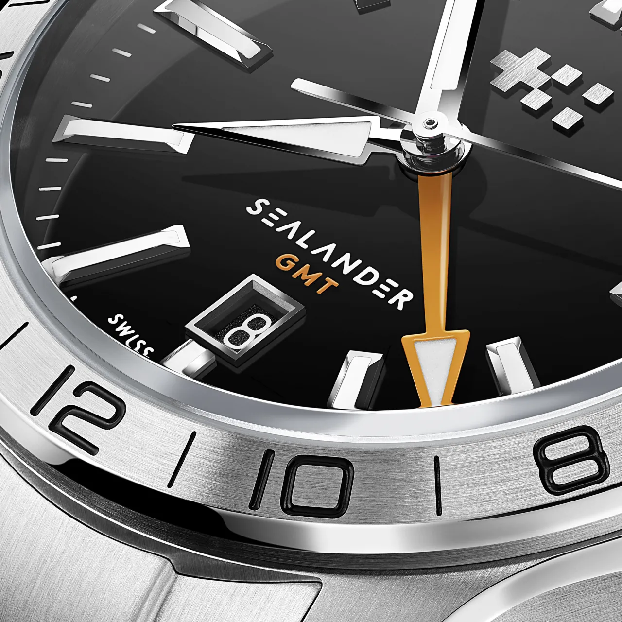 Christopher Ward C63 Sealander GMT Otomatik Siyah C6342AGM4S00K0RW detay görseli 3