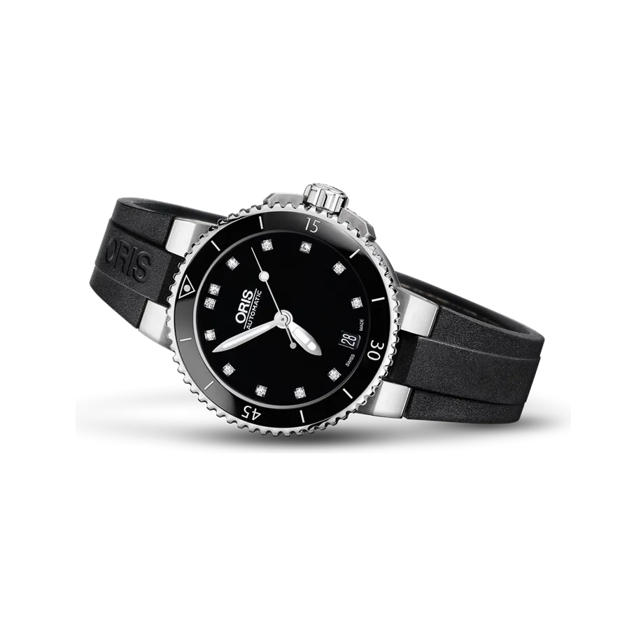 Oris Aquis Date Diamonds Otomatik Siyah 01733765241940741834