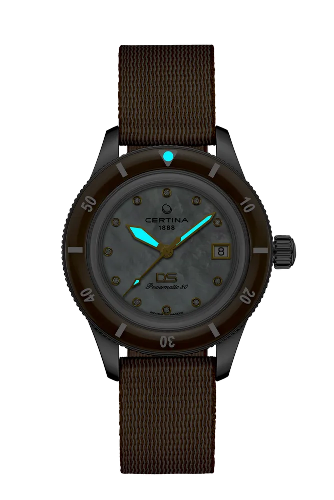 Certina DS PH200M 39mm Powermatic 80 Otomatik Mother Of Pearl C0362071811600 detay görseli 1