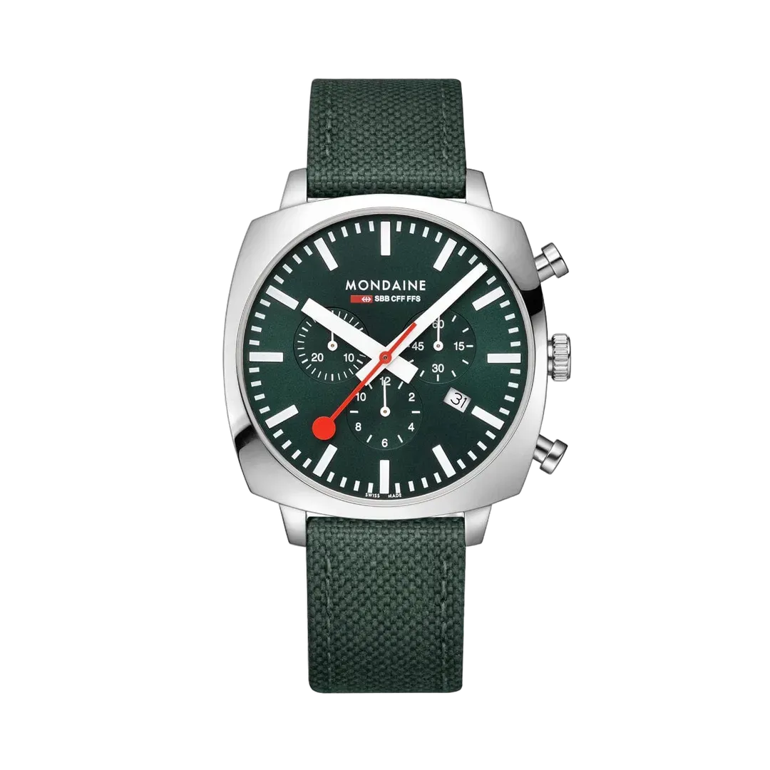 Mondaine Grand Cushion Green MSL41460LFSET