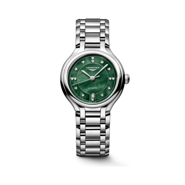 Beğenmek için çift tıkla Longines PrimaLuna Otomatik Canlı Yeşil Sedef L81234076 Görsel 1