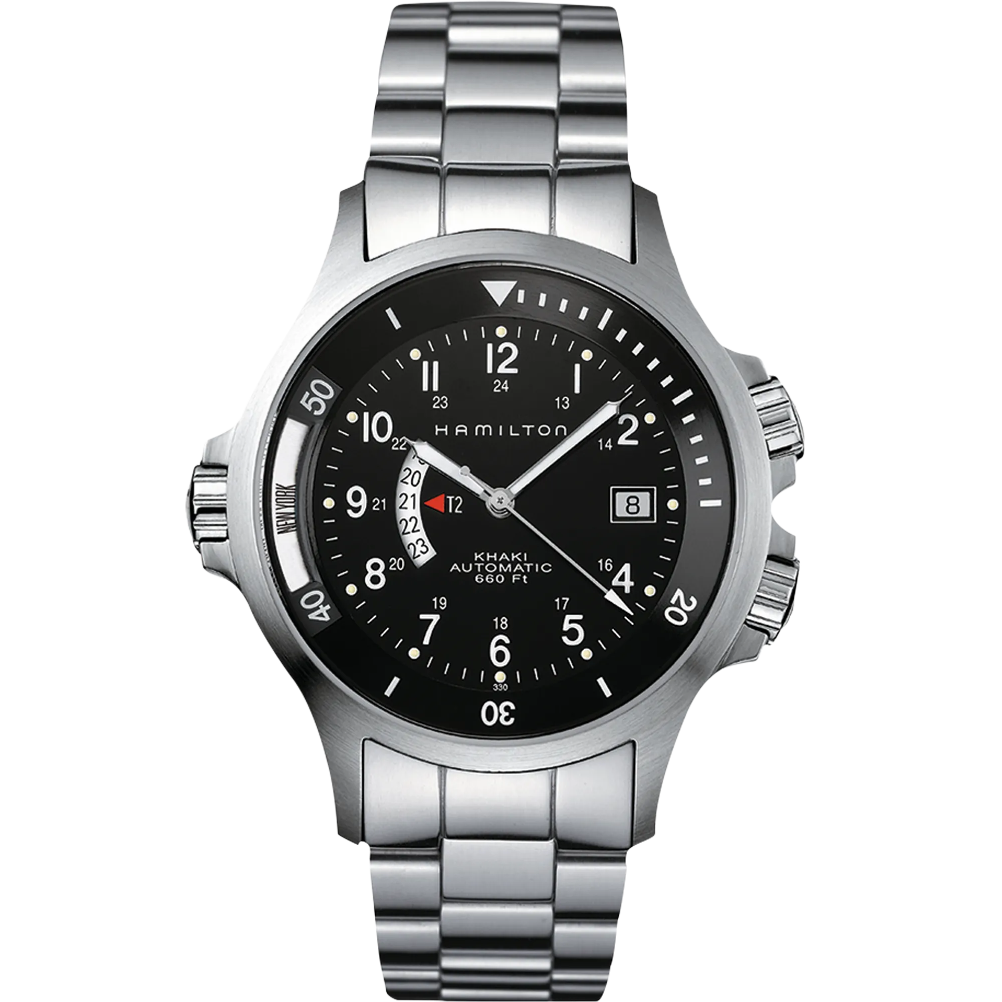 Hamilton Khaki Navy GMT Auto Black H77615133 detay görseli 1
