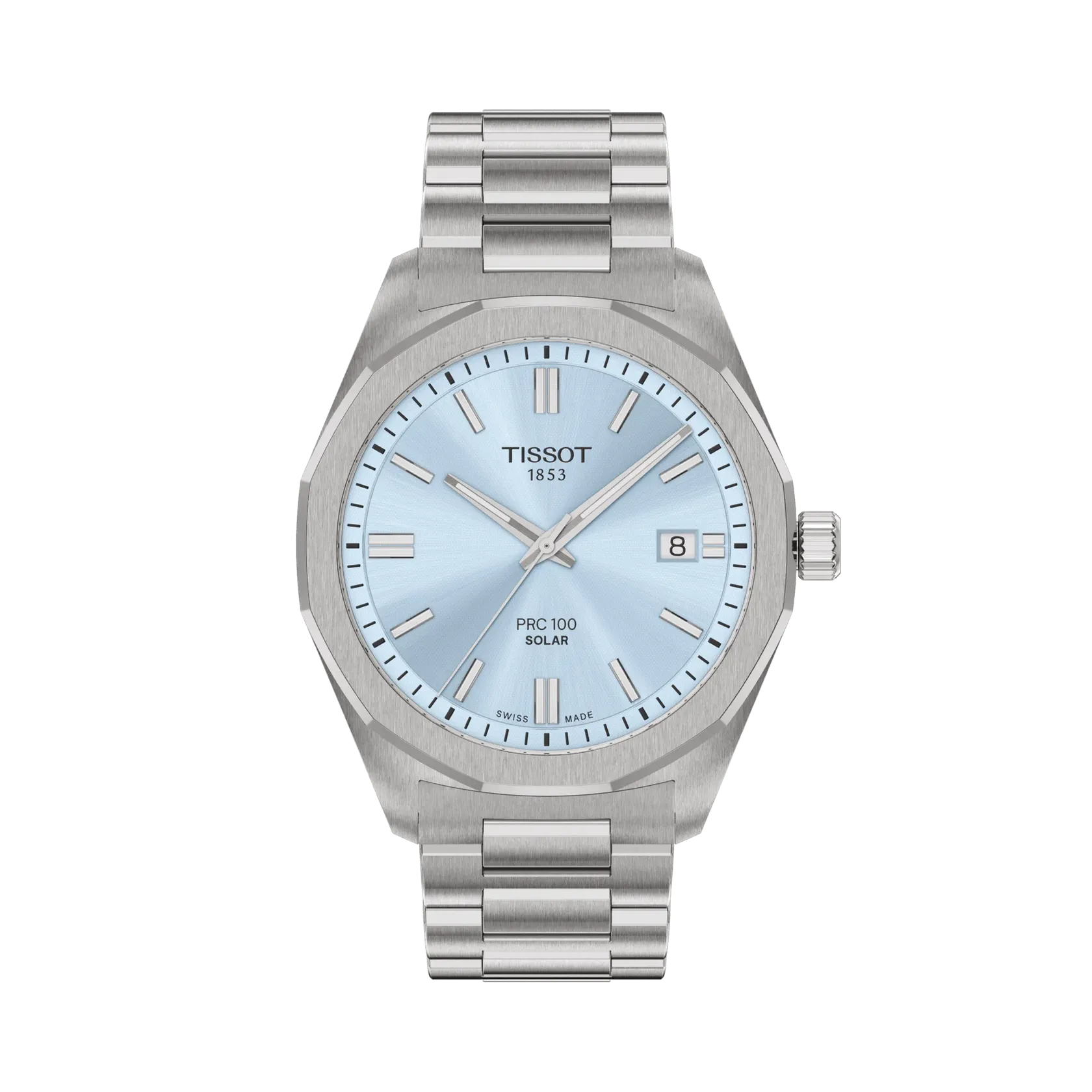 Tissot PRC 100 Solar 39mm Buz Mavisi T1514221135100