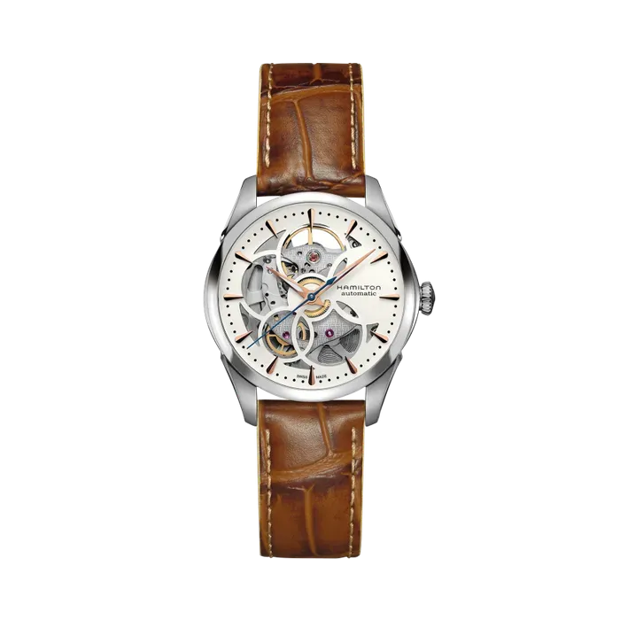Hamilton Jazzmaster Skeleton Auto Otomatik Beyaz H32405551