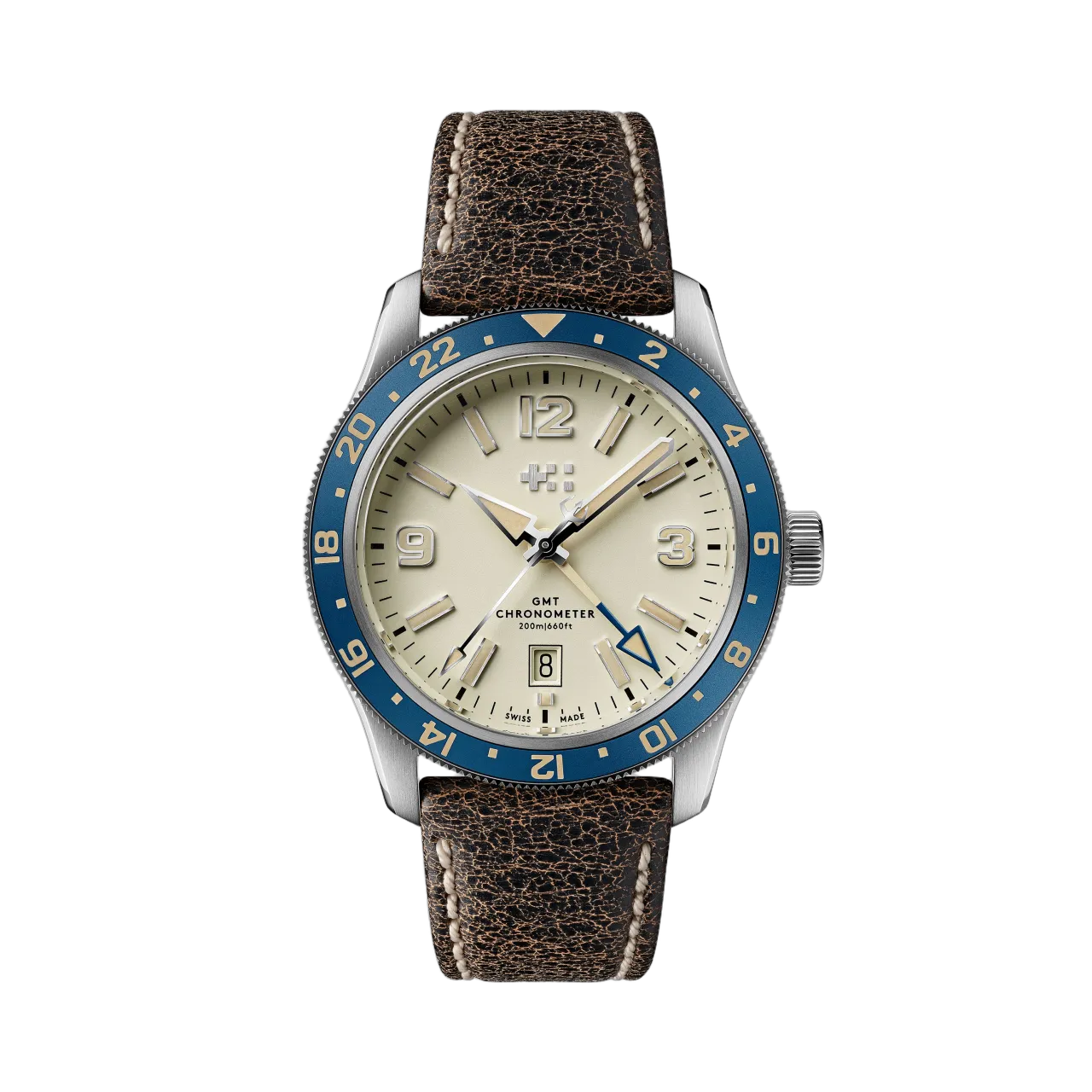 Christopher Ward C60 Trident Biscay GMT Otomatik Sand C6042AGM1S0BW0VT1