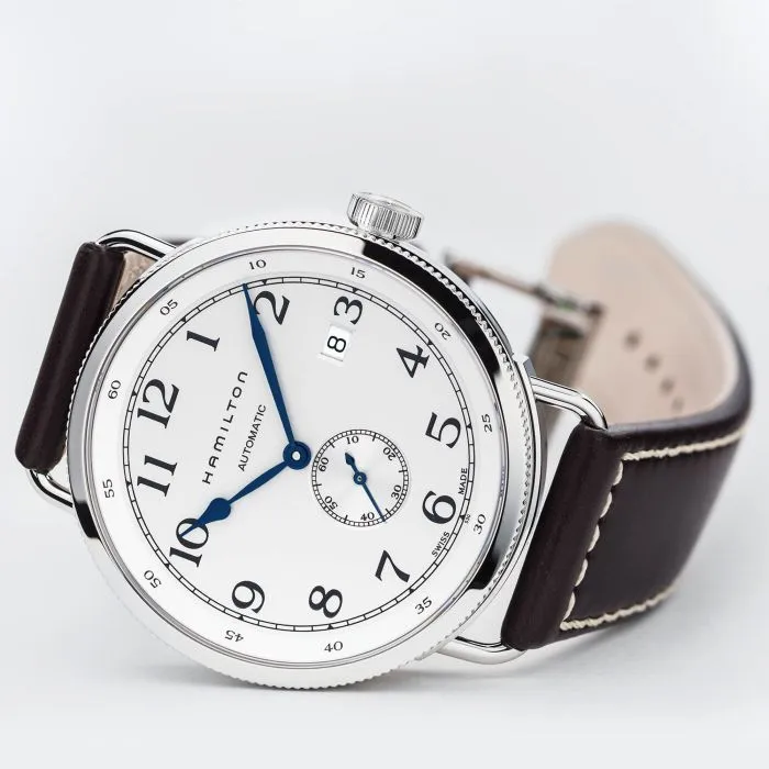 Hamilton Khaki Navy Pioneer Small Second Auto Otomatik Beyaz H78465553 detay görseli 3