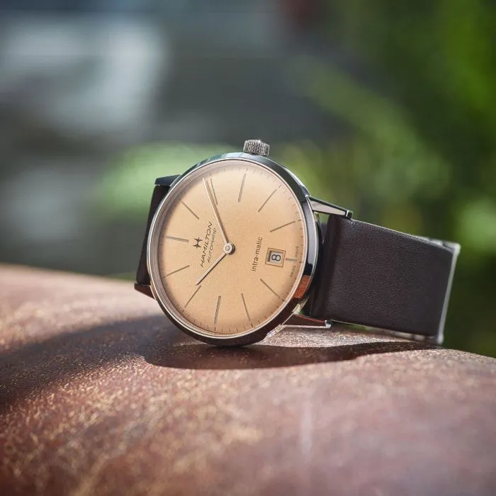 Hamilton American Classic Intra-Matic Auto Şampanya H38455501 detay görseli 5