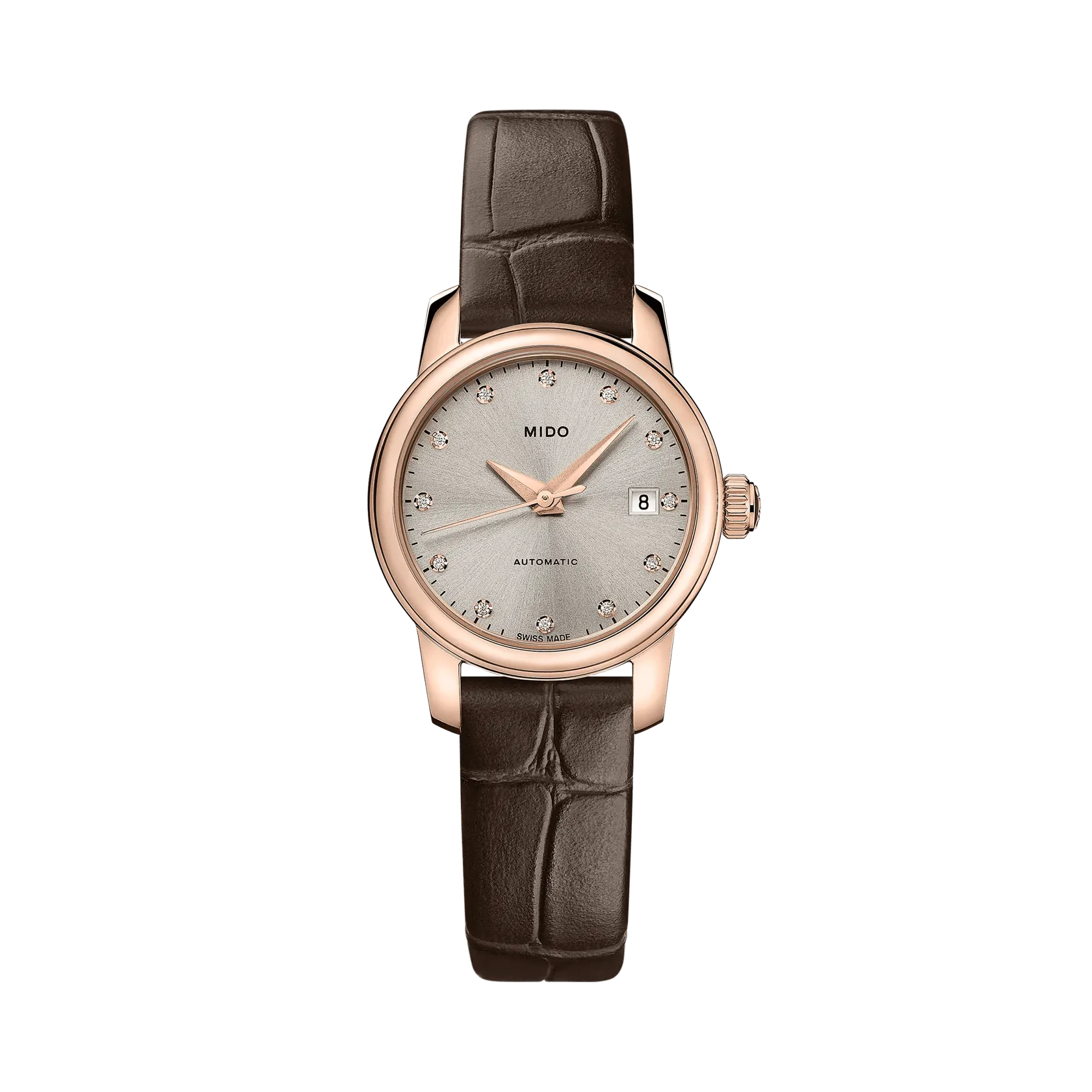 Mido Baroncelli Lady Twenty Five Otomatik Rhodium M0390073607600