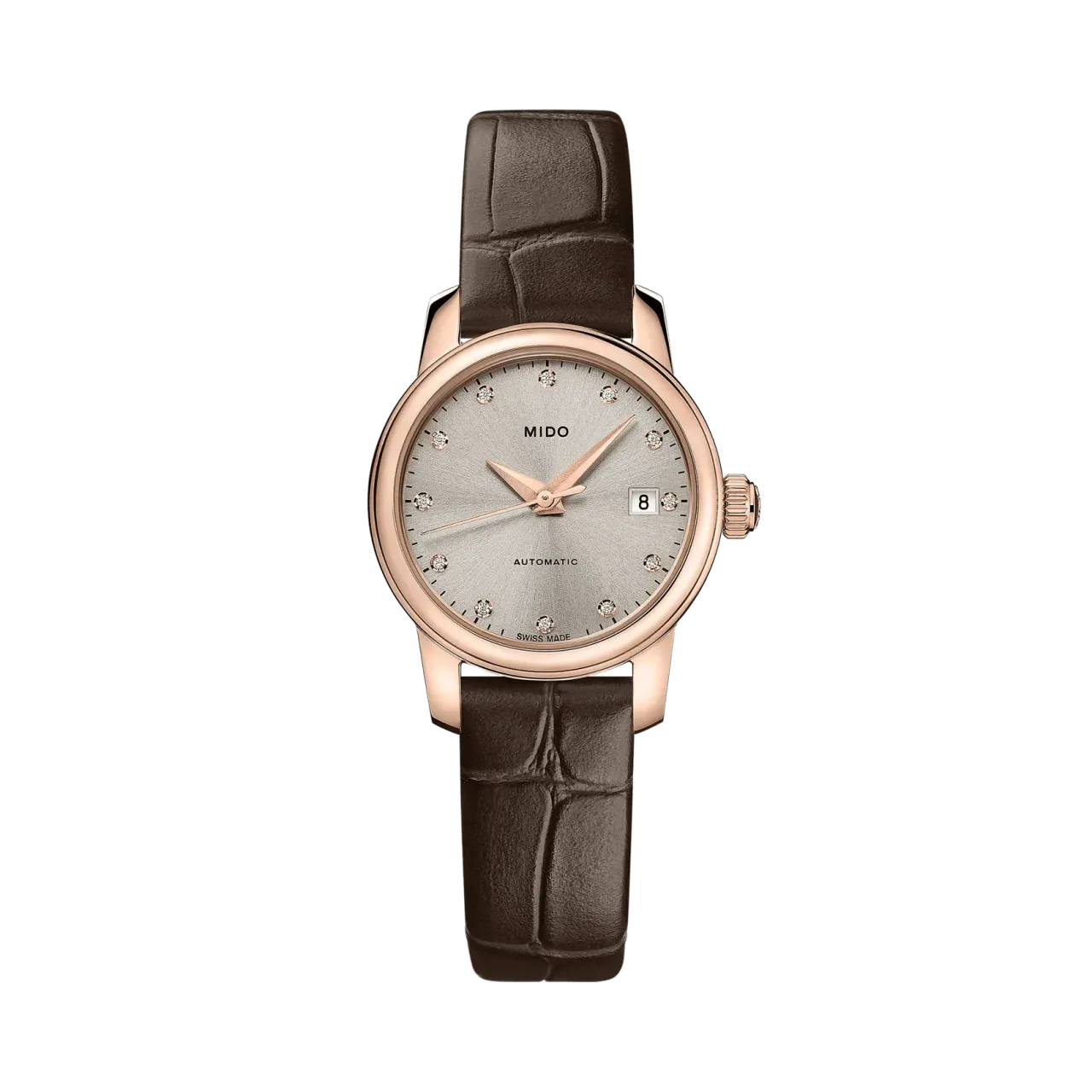 Mido Baroncelli Lady Twenty Five Otomatik Rhodium M0390073607600
