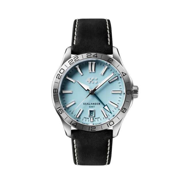 Beğenmek için çift tıkla Christopher Ward C63 Sealander GMT Sky Blue Otomatik C6339AGM4S00B0VK Görsel 1