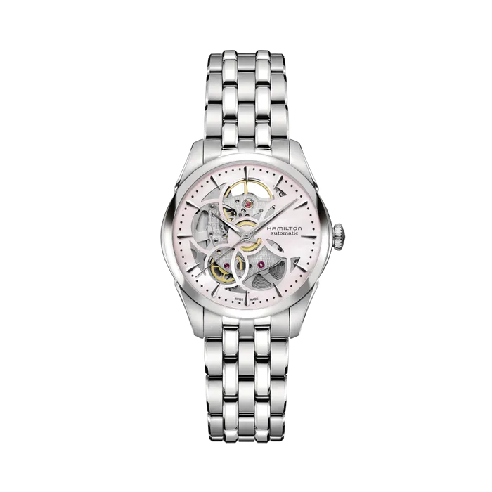 Hamilton Jazzmaster Viewmatic Skeleton Auto Mother Of Pearl H32405171
