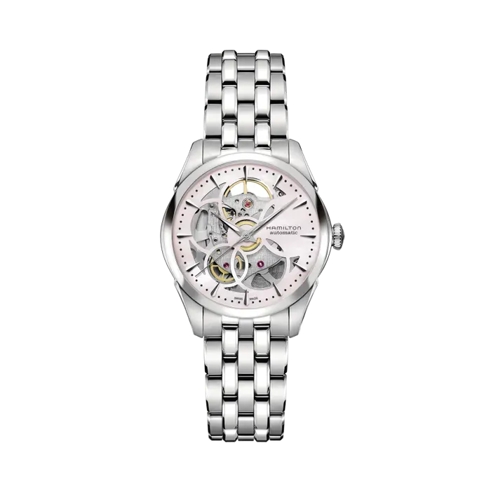 Hamilton Jazzmaster Viewmatic Skeleton Auto Mother Of Pearl H32405171