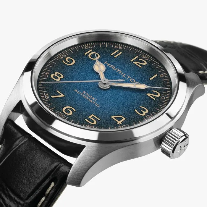 Hamilton Khaki Field Murph 38mm Otomatik Mavi H70405740 detay görseli 2