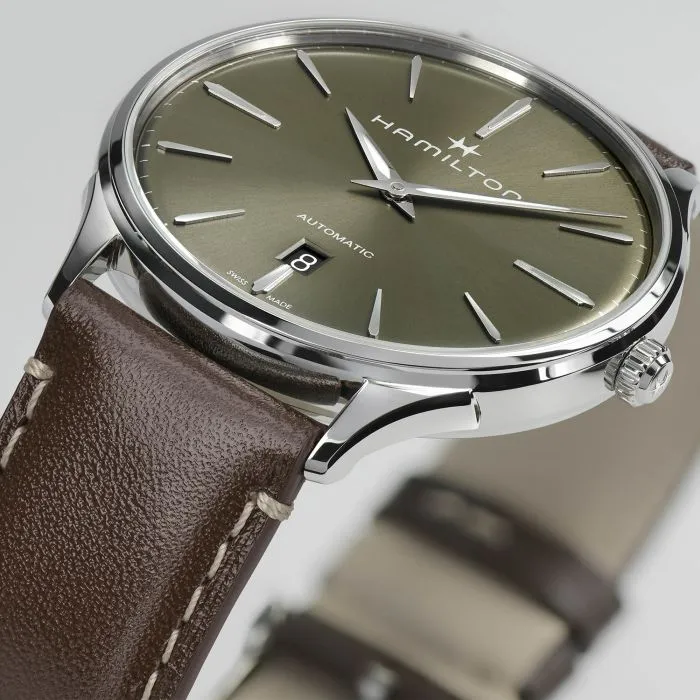 Hamilton Jazzmaster Thinline Auto Otomatik Yeşil H38525561 detay görseli 3