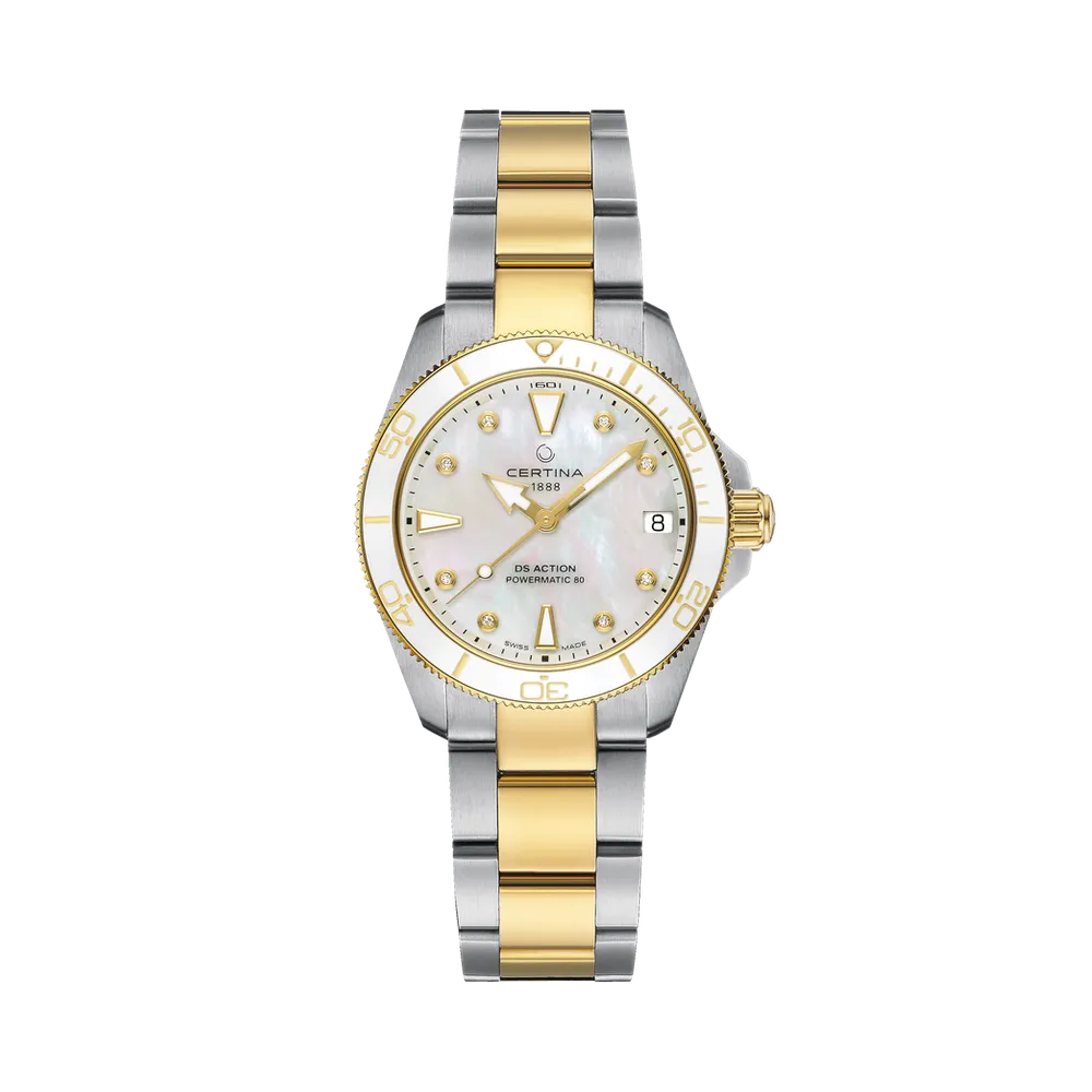 Certina DS Action 34.5mm Powermatic 80 Otomatik Sedef C0320072211600