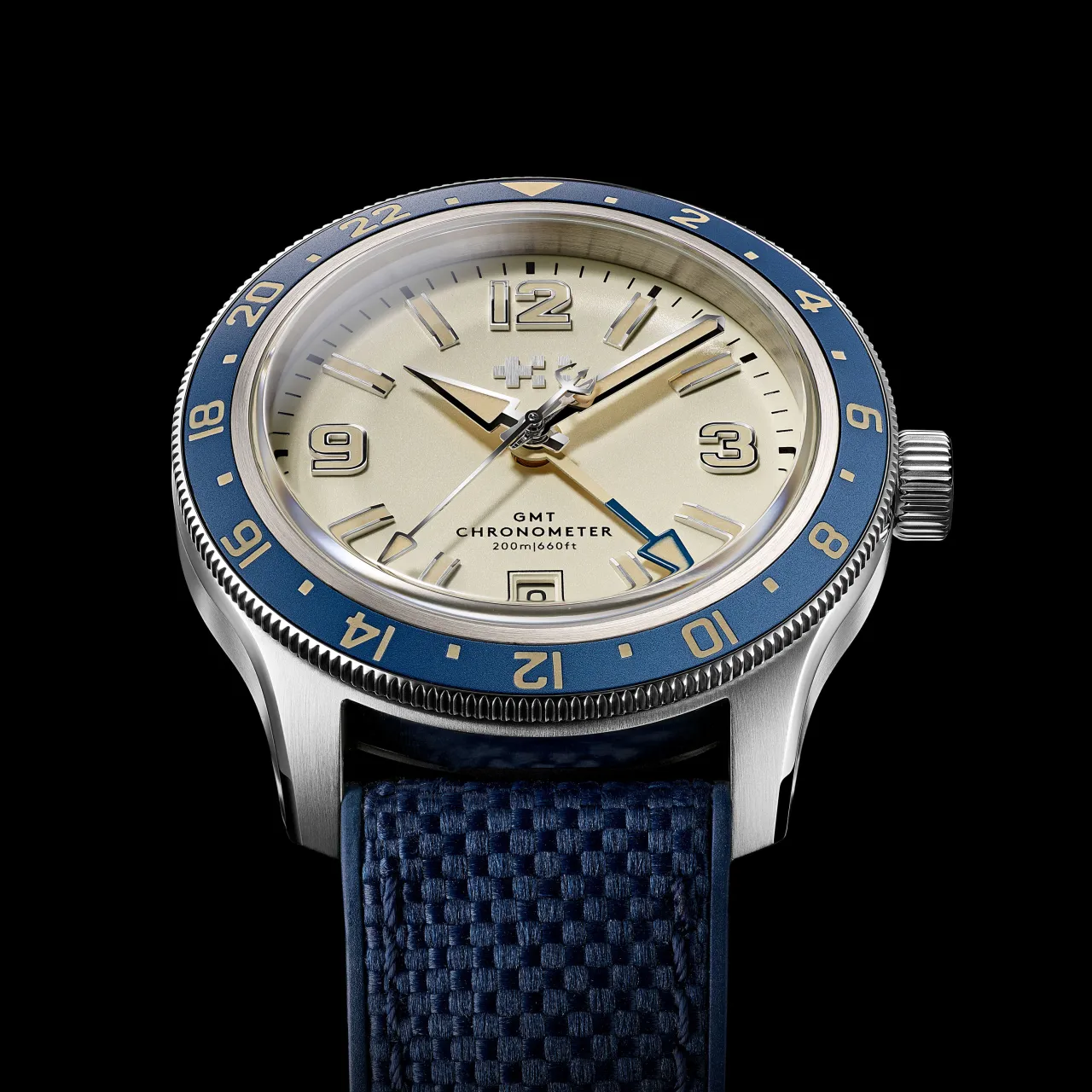 Christopher Ward C60 Trident Biscay GMT Otomatik Bej C6039AGM1S0BW0VT1 detay görseli 4