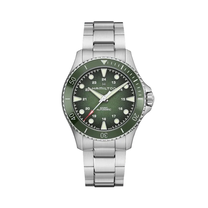 Hamilton Khaki Navy Scuba Auto Otomatik Yeşil H82525160
