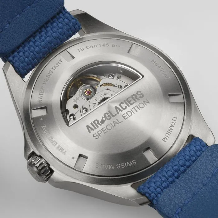 Hamilton Khaki Aviation Pilot Day Date Auto Air-Glaciers Edition Mavi H64655941 detay görseli 3