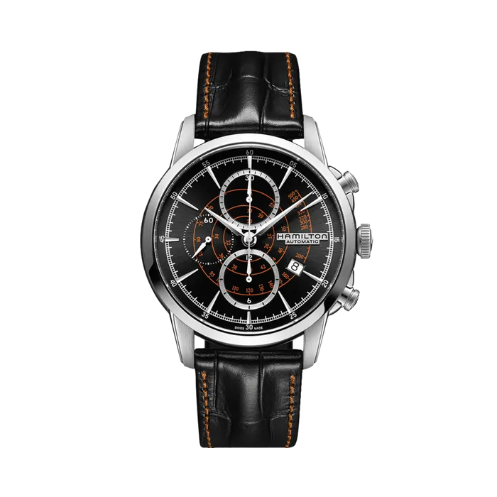 Hamilton American Classic RailRoad Auto Chrono Otomatik Siyah H40656731