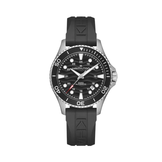 Beğenmek için çift tıkla Hamilton Khaki Navy Auto 40mm Siyah Otomatik H82415330 Görsel 1