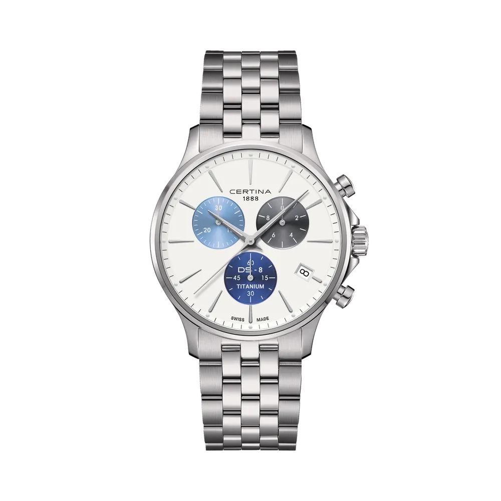 Certina DS-8 Chrono White C0454174401100