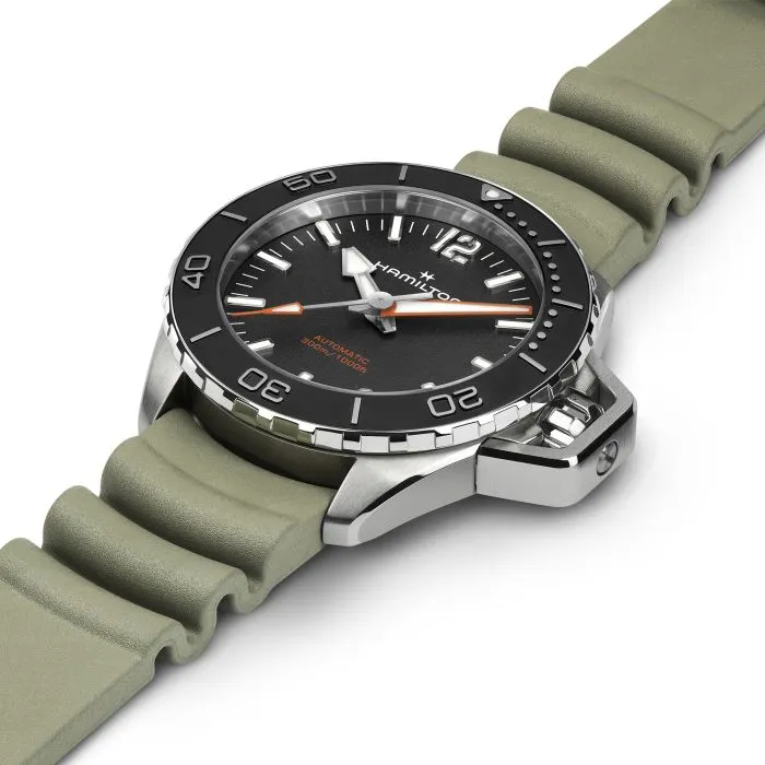 Hamilton Khaki Navy Frogman Auto Otomatik Siyah H77455331 detay görseli 1