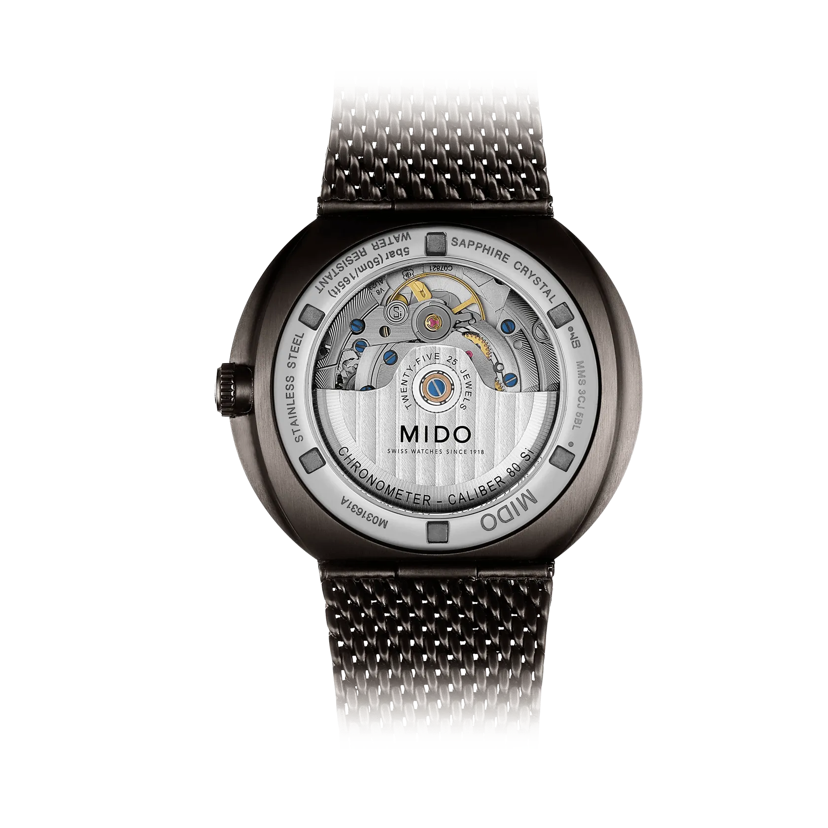 Mido Commander Icône Otomatik Antrasit M0316313306100 detay görseli 1