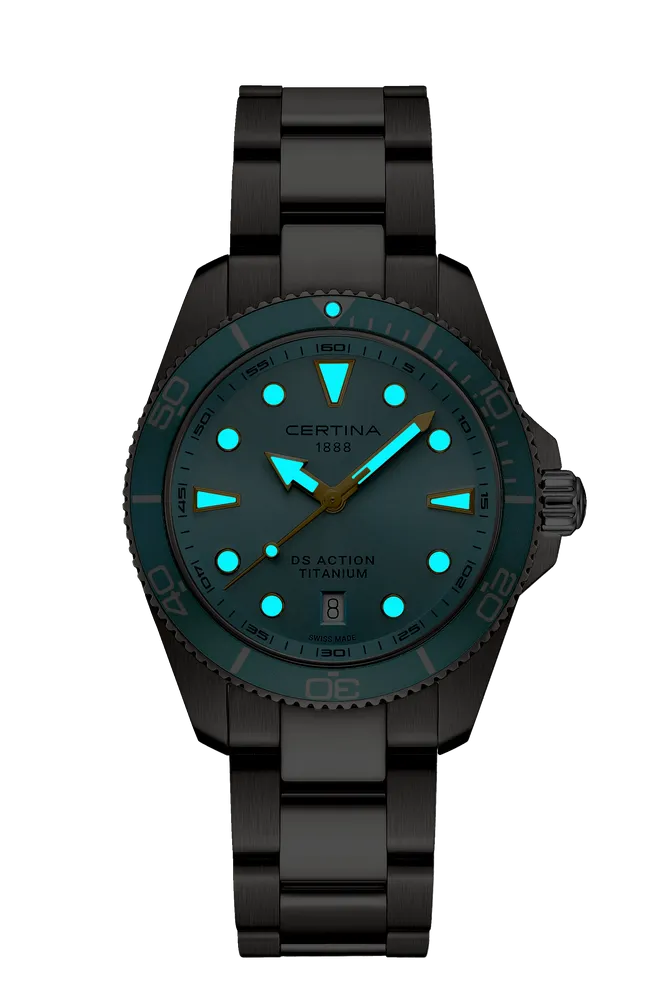 Certina DS Action 40mm Light Blue C0484104435100 detay görseli 1