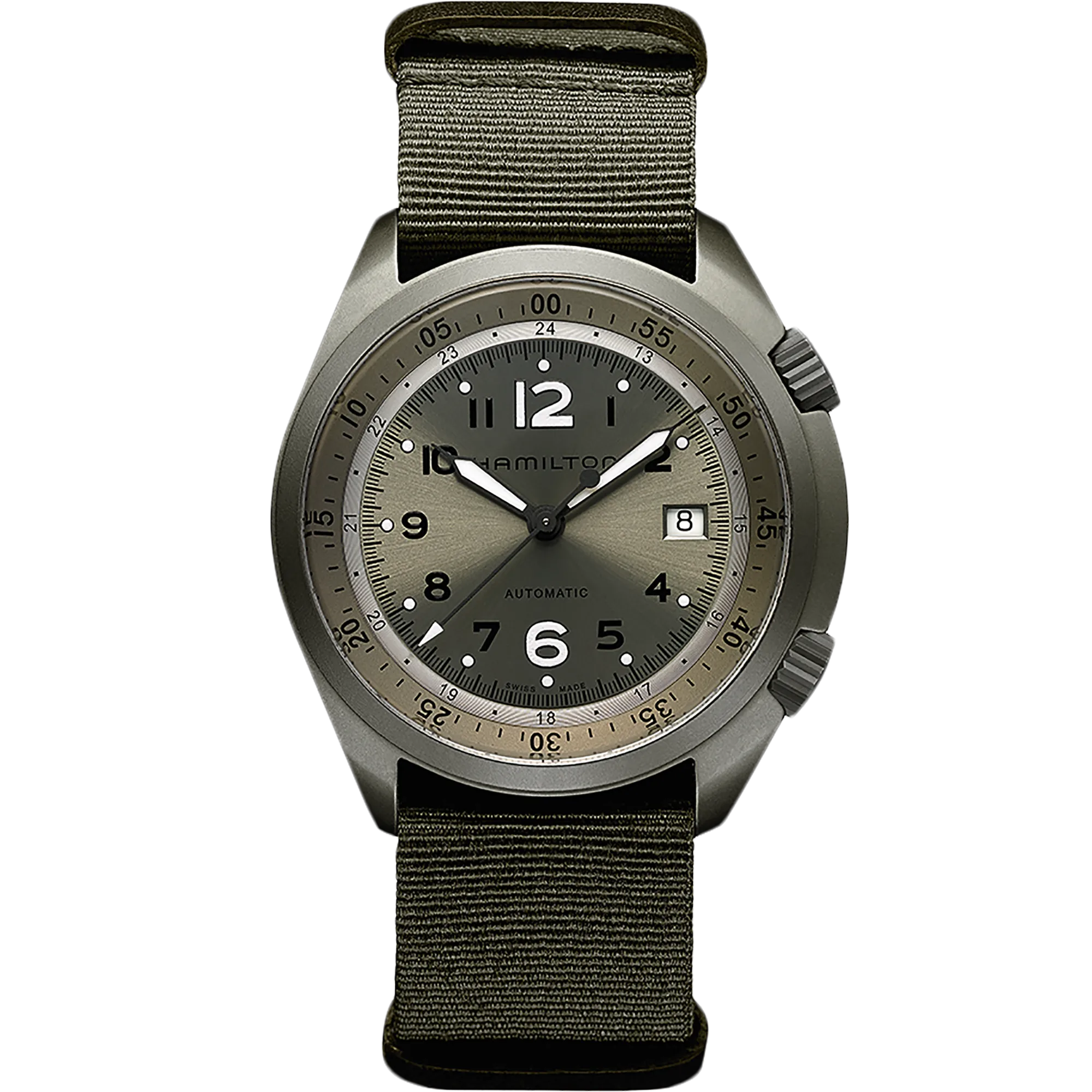 Hamilton Khaki Aviation Pilot Pioneer Aluminium Otomatik Yeşil H80405865 detay görseli 1