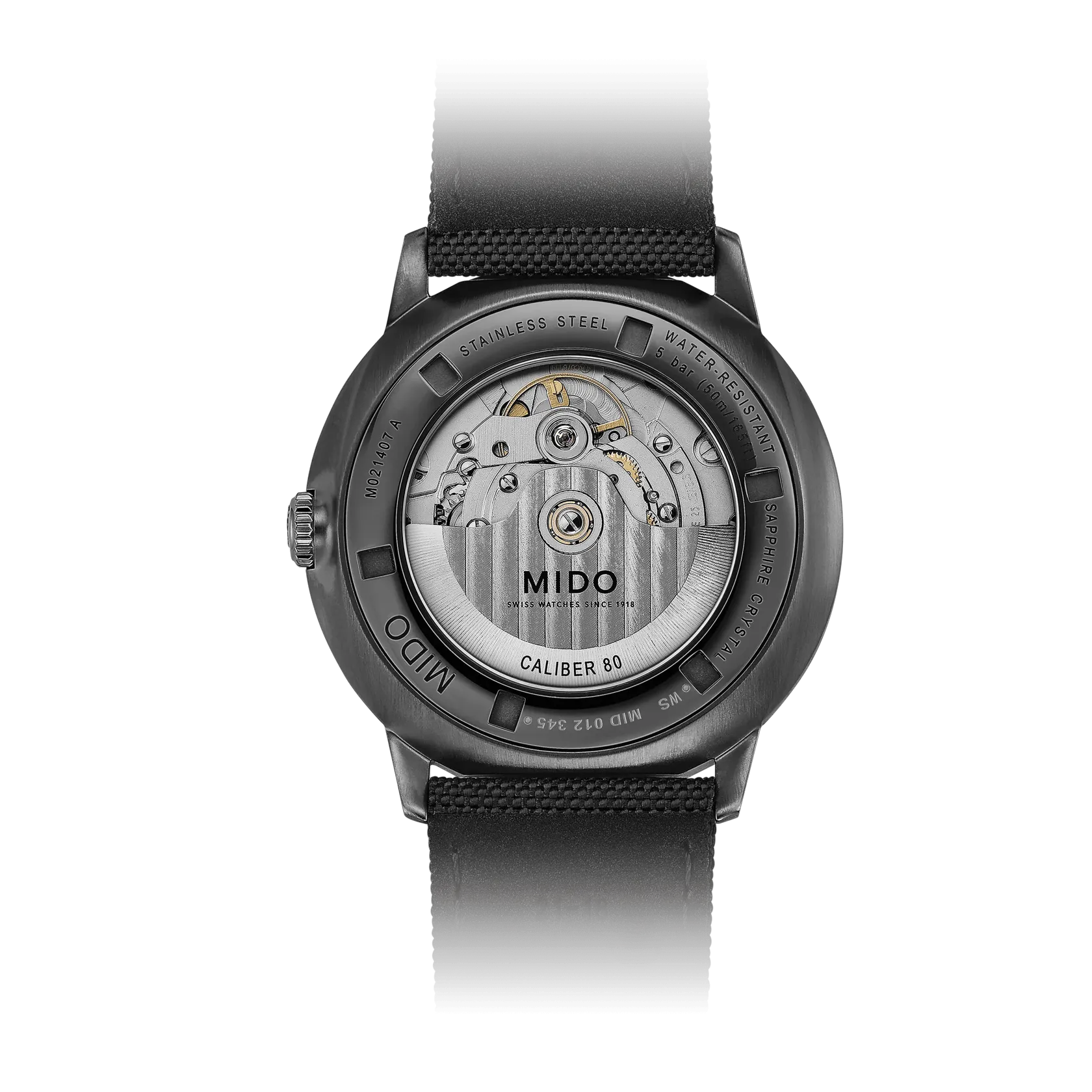 Mido Commander Gradient Otomatik Siyah M0214073741100 detay görseli 1